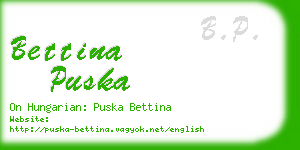 bettina puska business card